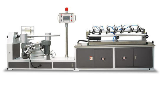 Máquina de corte de tubos de papel de duas cabeças 8.2KW Cores personalizadas TSJG-60