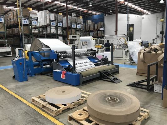 220V 380V 415V máquina de proteção de borda de papel 125 - 600gsm Kraft papel cortador Rewinder