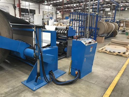 Máquina hidráulica de proteção de borda de papel sem eixo / máquina de reviravolta de cortador de papel