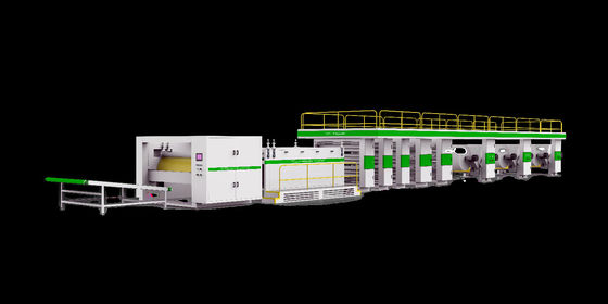 Linha de produção contínua de máquina de honeycomb de papel 65KW HZX-2000PC800