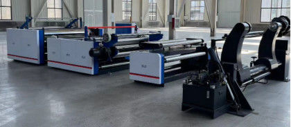 Máquina de laminagem de papel de película de plástico de rolha a rolha 150m/min 200 - 450gm Gram de papel