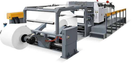 Máquina de corte de folhas de papel de alta velocidade de dois rolos Máquina de corte de papel de precisão servo