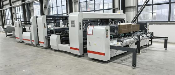 Máquina de colagem de caixa corrugada de dupla junção totalmente automática 45KW JH-2400F-P