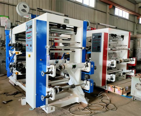 21KW 6 Máquina de impressão de flexografia a cores 191mm - 714mm comprimento YT-600-6C