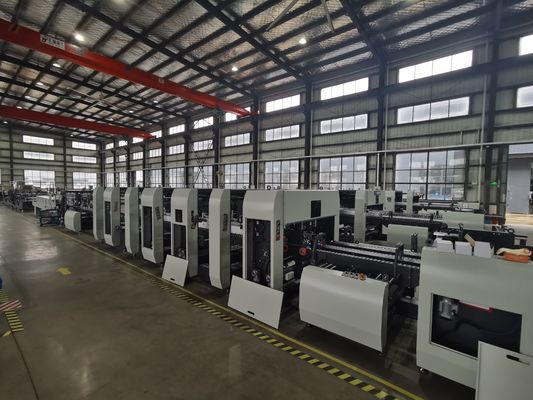 JH-1500F-ACJ Folder Gluer Machine Estrutura de três placas e empurrador para unidade de correção